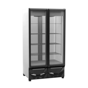 ENFRIADOR VERTICAL 2 PUERTAS DE CRISTAL CFX-37 2P MARCA CRIOTEC