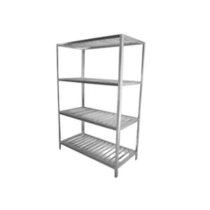 ANAQUEL TIPO MARIMBA EN ACERO INOXIDABLE