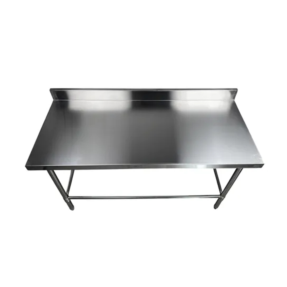 MESA DE TRABAJO CON PARED EN ACERO INOXIDABLE - Imagen 2