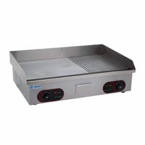 PLANCHA GRILL MITAD LISA Y MITAD ACANALADA BN-822B MARCA MIGSA