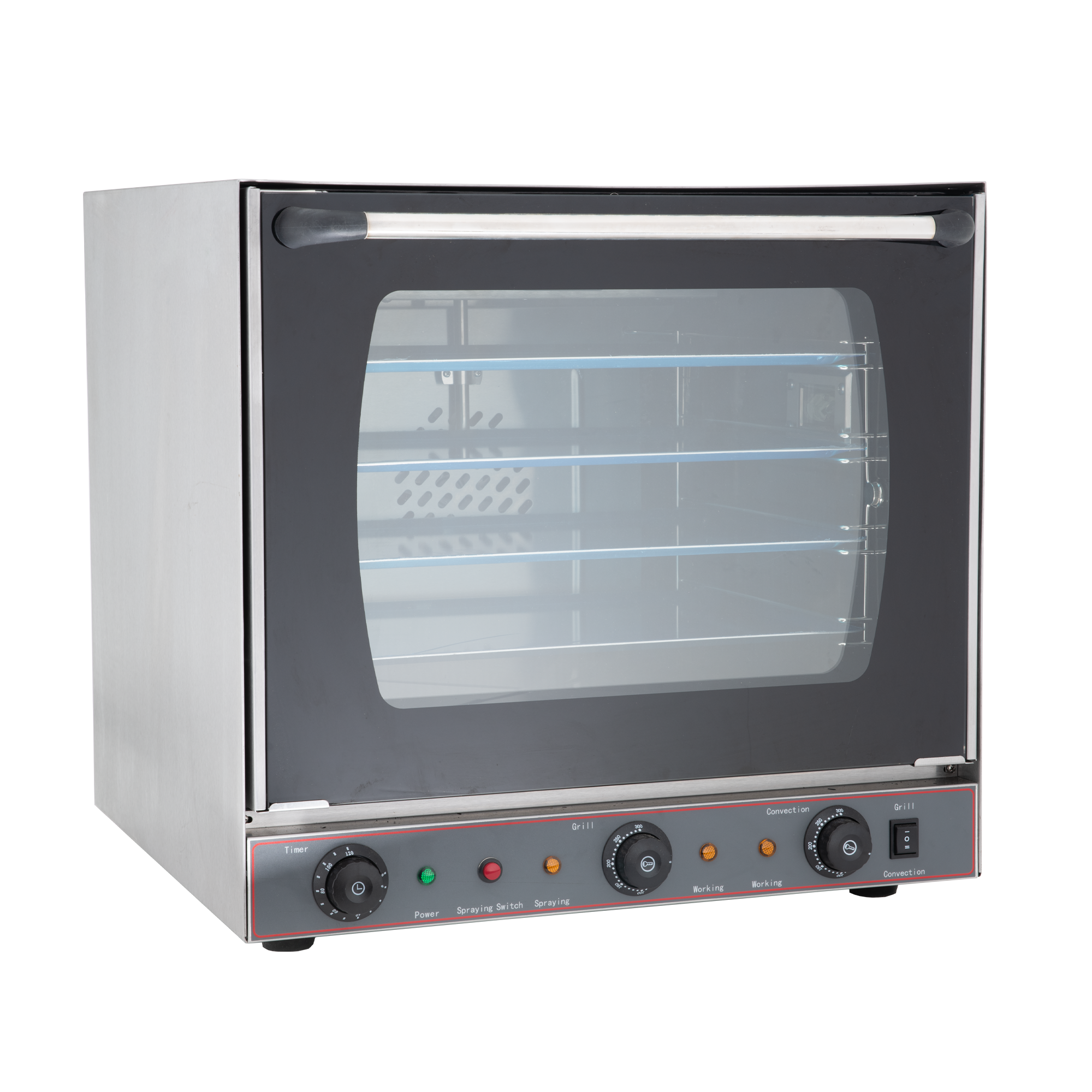 Horno Eléctrico De Convección Con Vapor Y Resistencia Superior 3.2 Kw 220V MARCA MIGSA EN-30A
