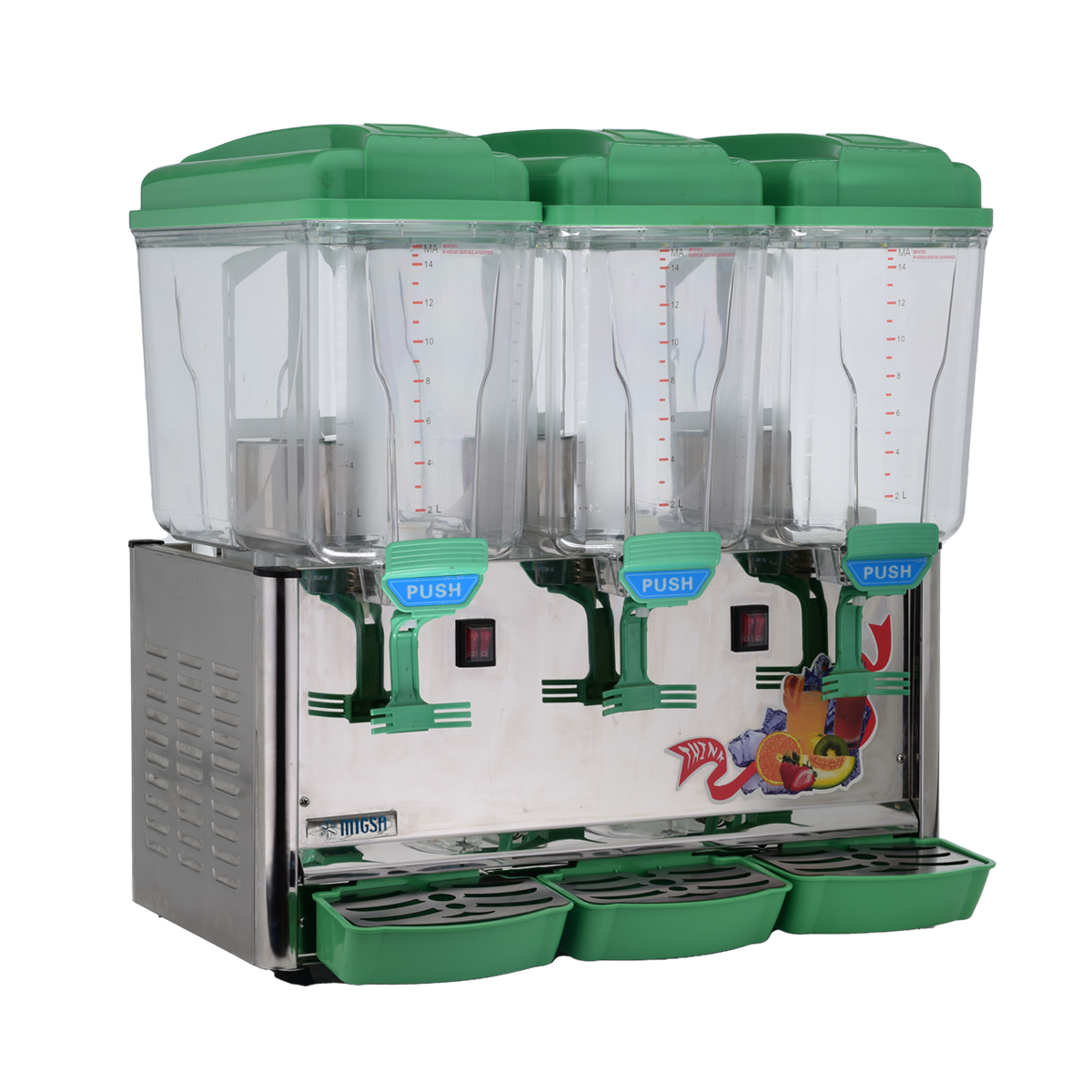 ENFRIADOR DE AGUAS DE TRES TANQUES DE 15 L MARCA MIGSA LYJ345