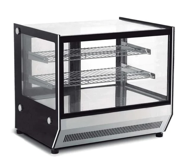 Vitrina caliente sobre mostrador de cristal recto de 120 cm 110-120 V MARCA MIGSA GN-1200HRT