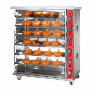 Rostizador De Pollos A Gas Lp 6 Varillas (24-30 Pollos) MARCA MIGSA WE32