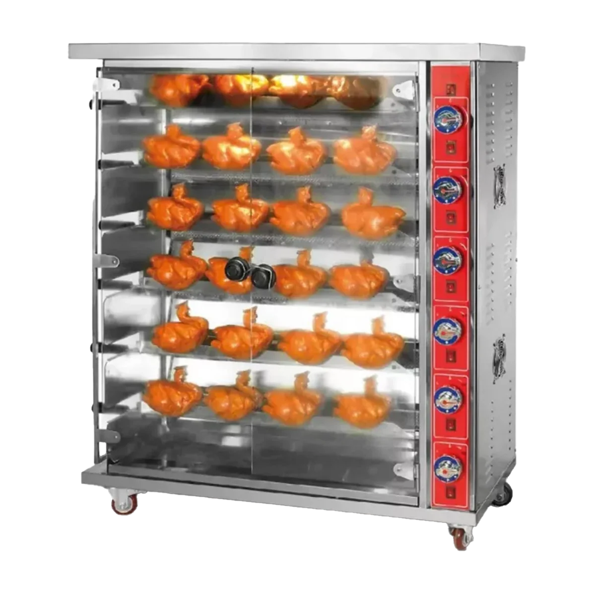 Rostizador De Pollos A Gas Lp 6 Varillas (24-30 Pollos) MARCA MIGSA WE32