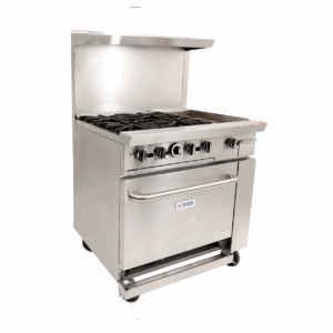 Estufa Comercial Gas 6 Quemadores MARCA MIGSA DCR36-6Q
