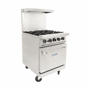 Estufa Comercial 4 Quemadores Y Horno MARCA MIGSA DCR24-4Q