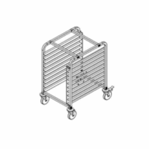 Carro Tipo Espiguero Sencillo Para 10 Charolas MARCA MIGSA BN-T02