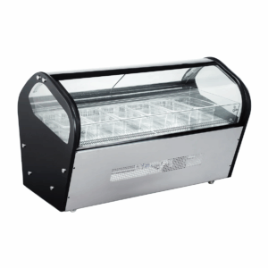 Vitrina Exhibidora De Helados De 6 Insertos Sobre Mostrador 780W 110V MARCA MIGSA RTD-122L