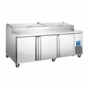 Mesa para preparación de pizzas de 3 puertas de 770 L MARCA MIGSA PIC-L3