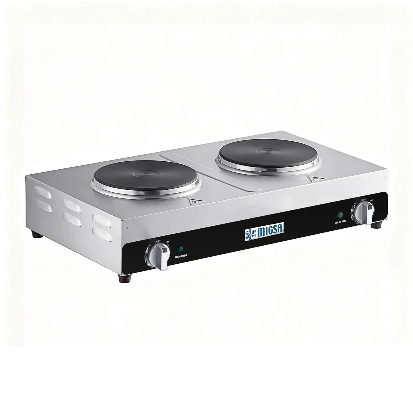 Parrilla Eléctrica De 2 Secciones 2+2.5 Kw 220V MARCA MIGSA HSC-2205