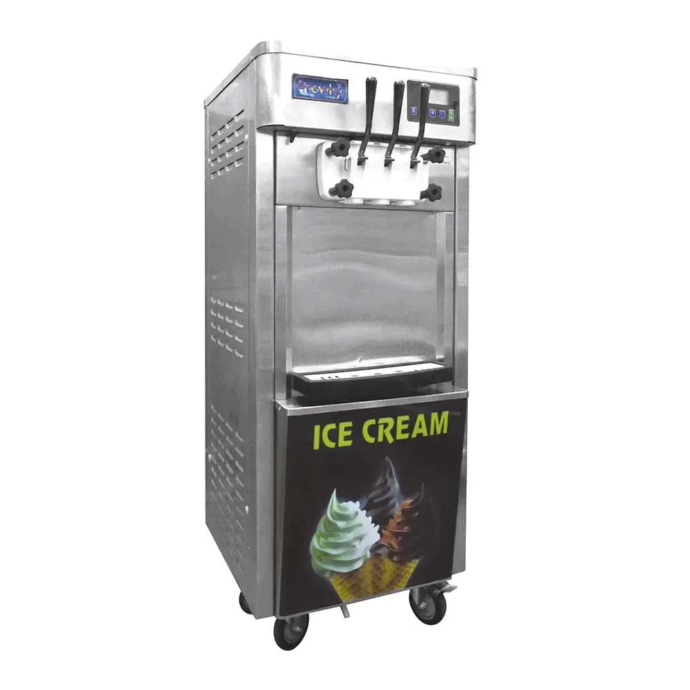 Maquina De Helado Suave De Piso Con Sistema Nocturno 1,800W MARCA MIGSA BQL-825E-P