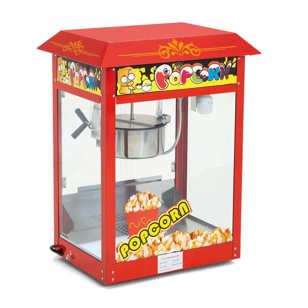 Fabrica Palomitas eléctrica de 6 onzas MARCA MIGSA Mpe-6