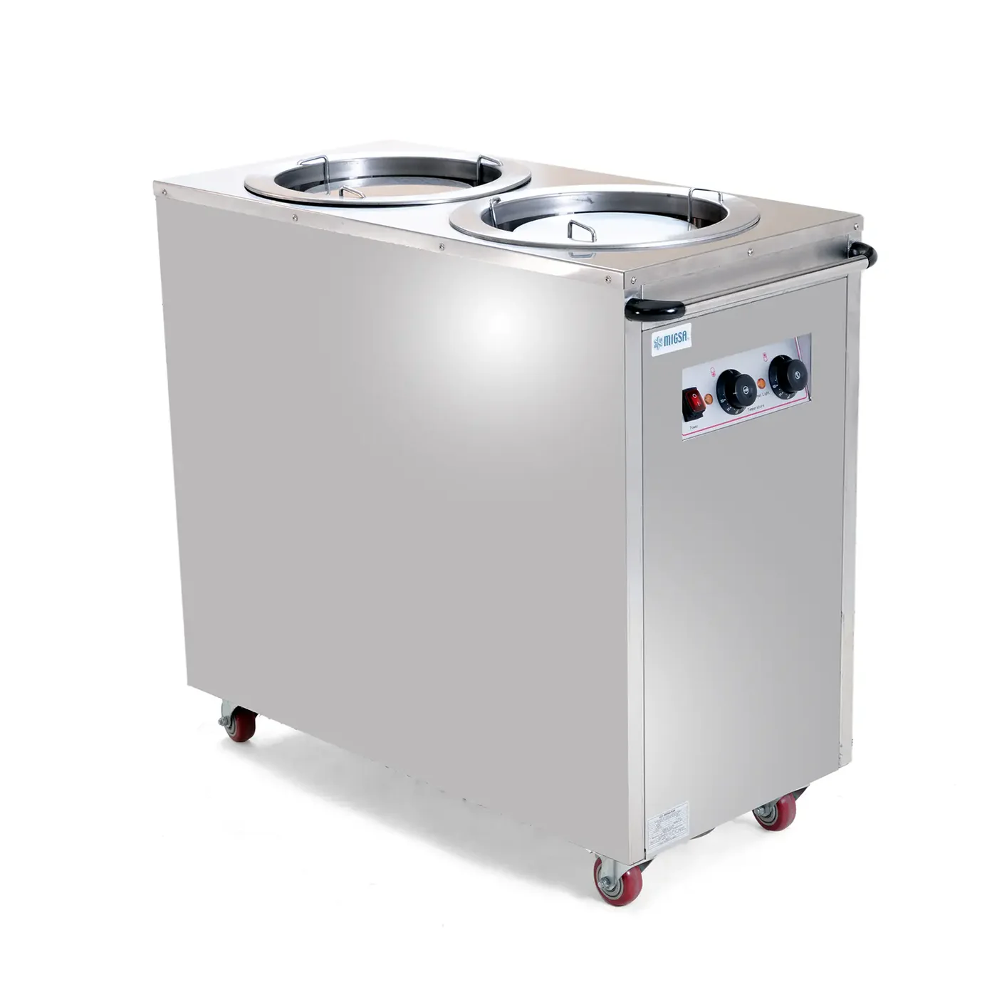 Calentador Eléctrico De Platos Doble 0.8 Kw 110V MARCA MIGSA MCP-2