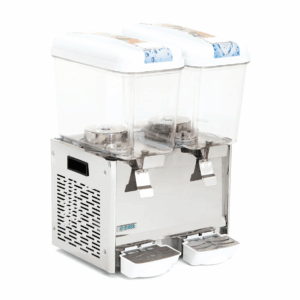 Enfriador De Aguas Frescas 2 Tanques Tipo Fuente (Spray) 18 L C/U 300W 110V MARCA MIGSA LYP-2X18