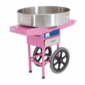 Fabricadora De Algodones De Azucar Con Carrito 950W 950W 120V MARCA MIGSA HEC-04C