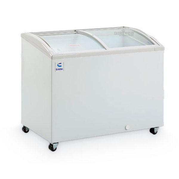 Congelador Horizontal Vidrio Curvo CAT-08 CRIOTEC