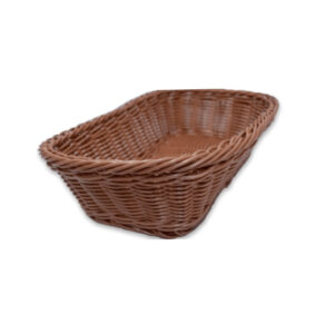 CESTA TEJIDA RECTANGULAR (11.5" X 8.5" X 3.5"), BEIGE MCCETR110803B CONCASSE