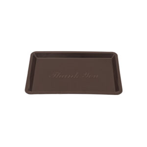 CHAROLA PARA PROPINA, CAFÉ 4.5” X 6.5” (NO ANTIDERRAPANTE) MCACCCHAPROP CONCASSE