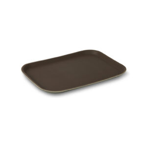 CHAROLA RECTANGULAR ANTIDERRAPANTE (16” X 22”), CAFÉ MCCHA1622 CONCASSE