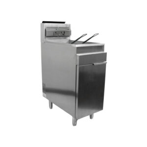 FREIDORA MARCA FLAMBE AI 3 QUEMADORES 105,000 BTU TOTALES, 20LTS, 2 CANASTILLAS EFREF2X20 CONCASSE