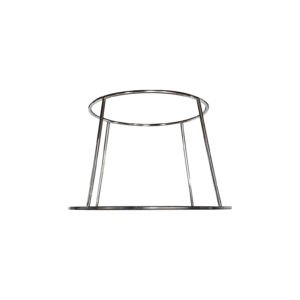 BASE PARA PIZZA CROMADA REDONDA, 7 1/2" BASE SUP, 7 1/3" ALTURA MCPABPIZR CONCASSE