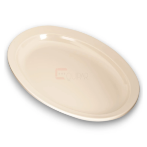 PLATON DE MELAMINA OVAL DE 22CM, BLANCO MCPLMO9B CONCASSE