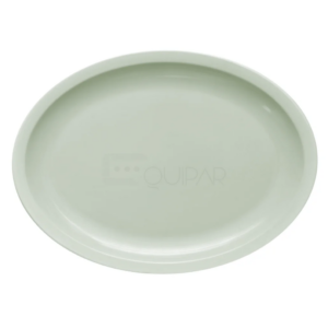 PLATON DE MELAMINA OVAL DE 33.9 CM, BLANCO MCPLMO13B CONCASSE