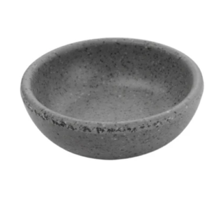 SALSERITA DE MELAMINA REDONDA 7 CM GRIS MCPLMSRL01G CONCASSE