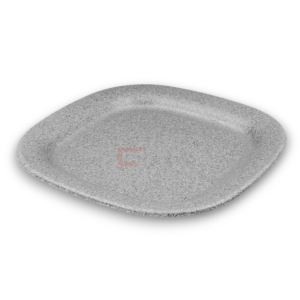 PLATO DE MELAMINA CUADRADO RIM 25.9 X 2 CM GRIS MCPLMCRP26G CONCASSE